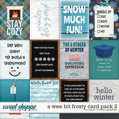 A Wee Bit Frosty Cards 2 by Clever Monkey Graphics