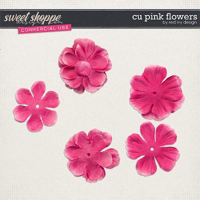 CU Pink Flowers by Red Ivy Design