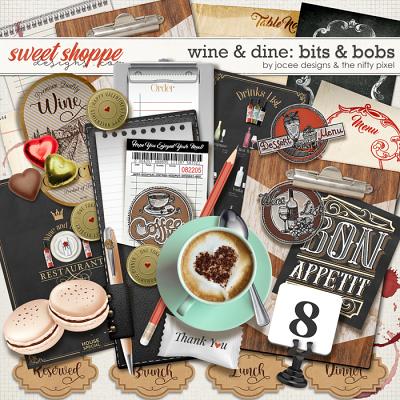 Wine and Dine Bits and Bobs by JoCee Designs and The Nifty Pixel