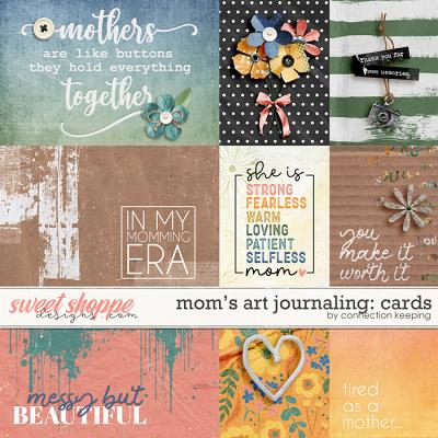 Mom's Art Journaling Journal Cards by Connection Keeping