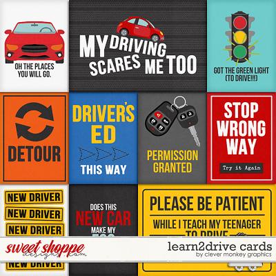 Learn2Drive Cards by Clever Monkey Graphics 