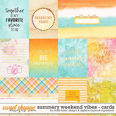 Summery Weekend Vibes Cards by Digital Scrapbook Ingredients and Studio Basic