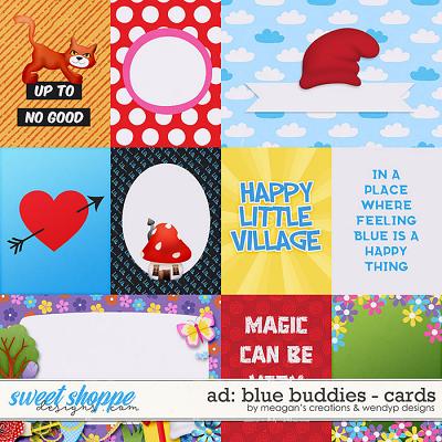 Animated Dream: Blue Buddies Cards by Meagan's Creations and WendyP Designs