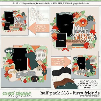 Cindy's Layered Templates - Half Pack 213: Furry Friends by Cindy Schneider