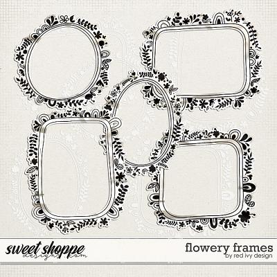 Flowery Frames by Red Ivy Design