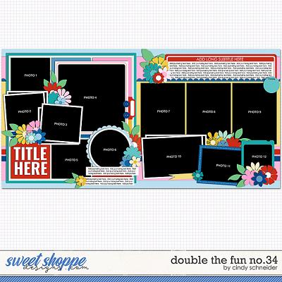 Cindy's Layered Templates - Double the Fun No.34 by Cindy Schneider