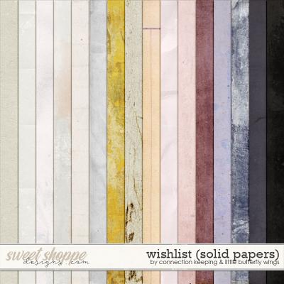 Wishlist Solids by Little Butterfly Wings and Connection Keeping