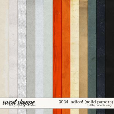 2024, adios! (solid papers) by Little Butterfly Wings