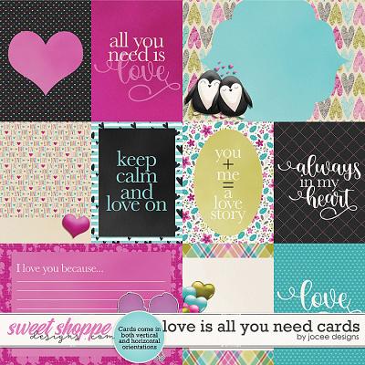All You Need is Love Cards by JoCee Designs