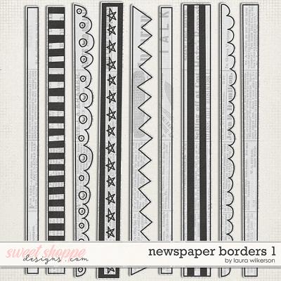 Newspaper Borders 1 by Laura Wilkerson
