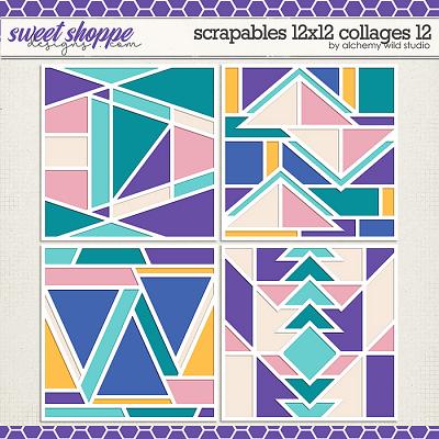 Scrapables: 12x12 Collages 12 Layered Templates by Amber Scrapables: 12x12 Collages 12 Layered Templates by Amber