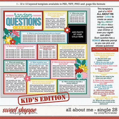 Cindy's Layered Templates - All About Me Single 28 by Cindy Schneider