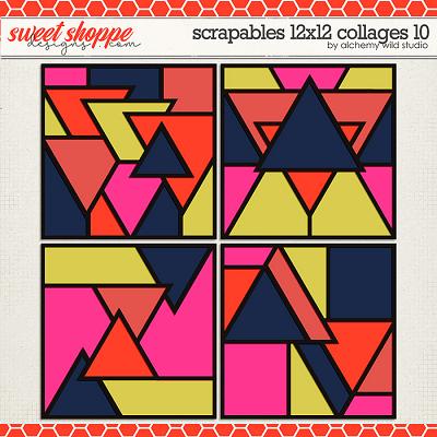 Scrapables: 12x12 Collages 10 Layered Templates by Amber