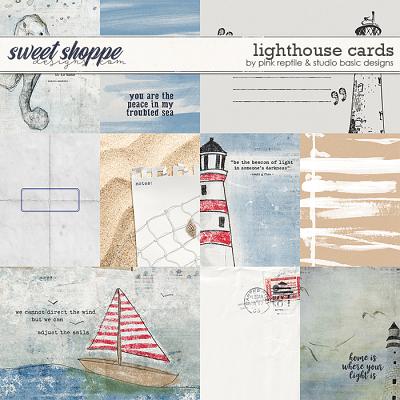 Lighthouse Cards by Pink Reptile Designs & Studio Basic