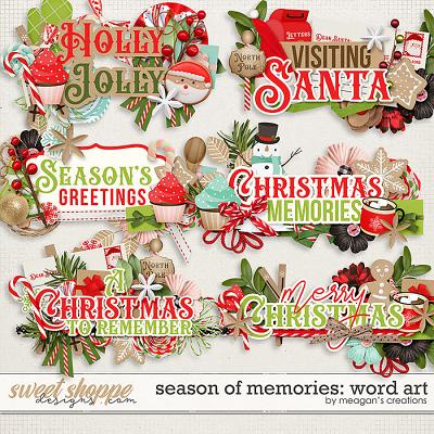 Season of Memories: Word Art by Meagan's Creations
