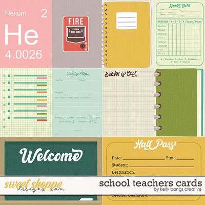School Teachers Cards by Kelly Bangs Creative