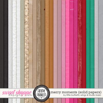 Creative Chronicles: Merry Moments Solids by Little Butterfly Wings & Studio Basic