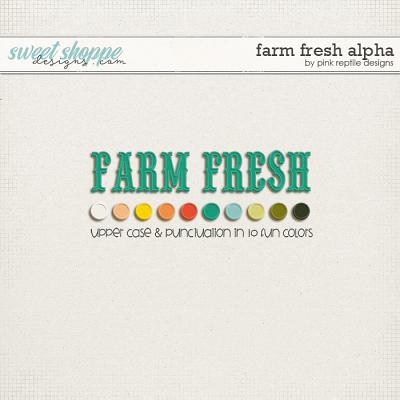 Farm Fresh Alpha by Pink Reptile Designs