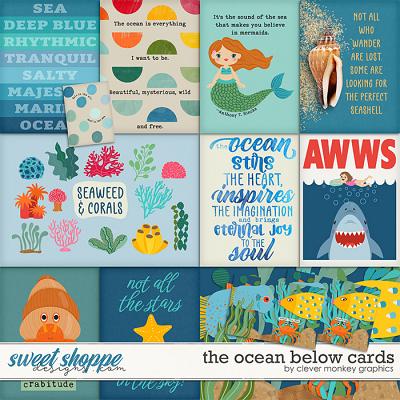 The Ocean Below Cards by Clever Monkey Graphics 