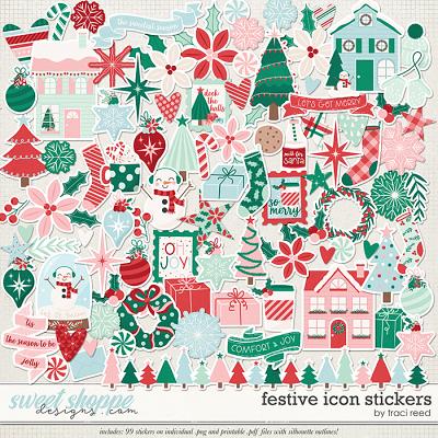 Festive Icon Stickers by Traci Reed