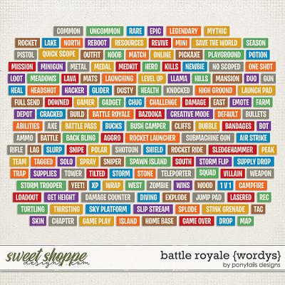Battle Royale Wordys by Ponytails