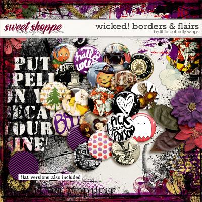 Wicked! Borders & Flairs by Little Butterfly Wings