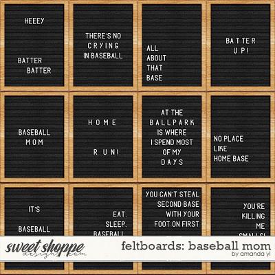 Feltboards: baseball mom by Amanda Yi