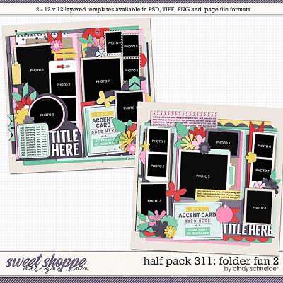 Cindy's Layered Templates - Half Pack 311: Folder Fun 2 by Cindy Schneider