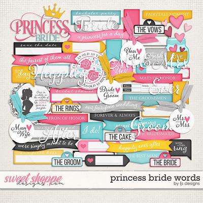 Princess Bride Words by LJS Designs 