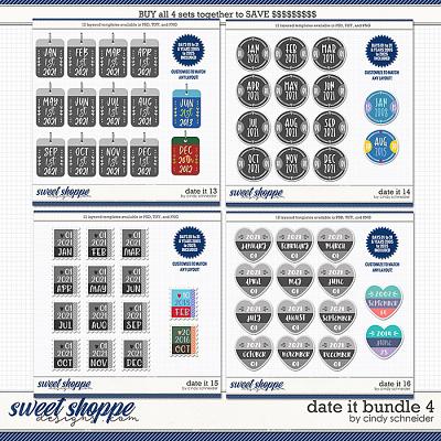 Cindy's Layered Templates - Date It Bundle 4 by Cindy Schneider