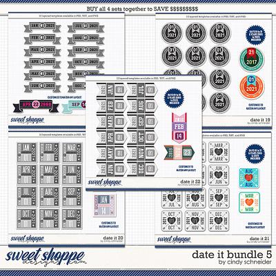 Cindy's Layered Templates - Date It Bundle 5 by Cindy Schneider