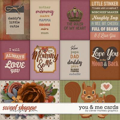 You & Me Cards by Clever Monkey Graphics 