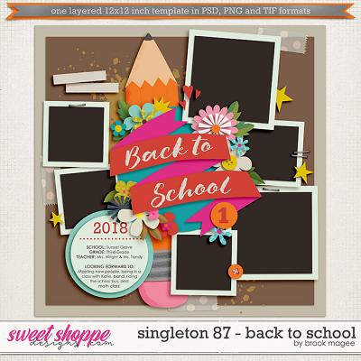 Brook's Templates - Singleton 87 - Back to School by Brook Magee