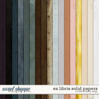 Ex Libris solid papers by Little Butterfly Wings