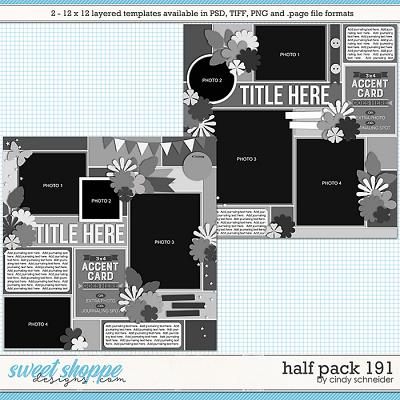 Cindy's Layered Templates - Half Pack 191 by Cindy Schneider