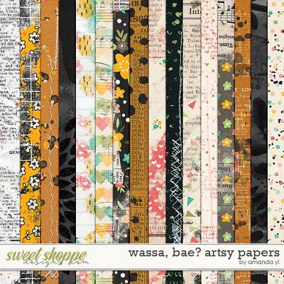 Wassa, bae? artsy papers by Amanda Yi