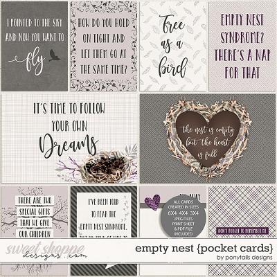 Empty Nest Pocket Cards by Ponytails