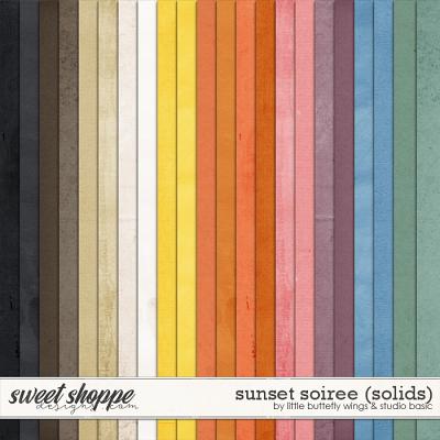 Sunset Soiree Solids by Little Butterfly Wings & Studio Basic