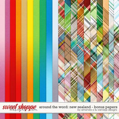 Around the world: New Zealand: Bonus Papers by Amanda Yi & WendyP Designs