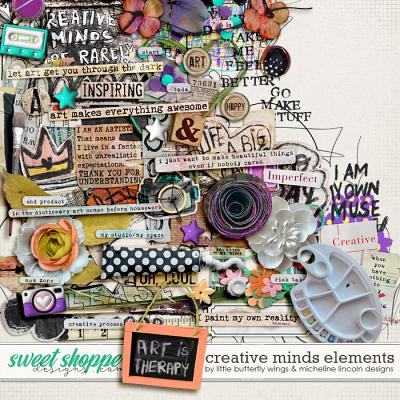 Creative minds elements by Little Butterfly Wings & Micheline Lincoln Designs