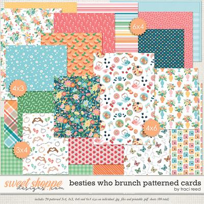 Besties Who Brunch Patterned Cards by Traci Reed