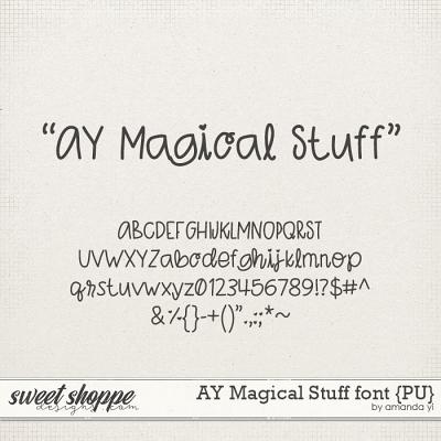 AY Magical Stuff font {PU} by Amanda Yi