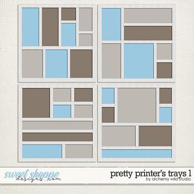 My Favorite Things: Pretty Printer's Trays Set 1 Layered Templates 
