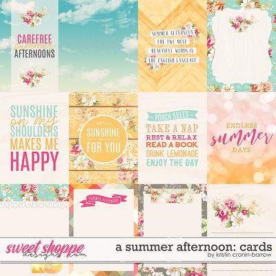 A Summer Afternoon: Cards by Kristin Cronin-Barrow