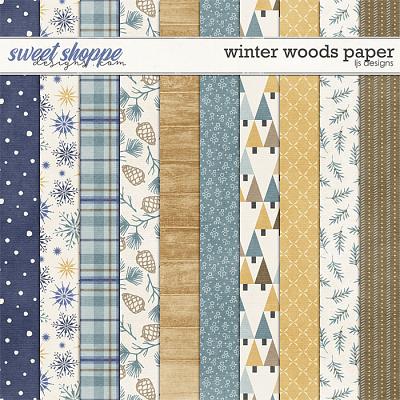 Winter Woods Papers by LJS Designs 