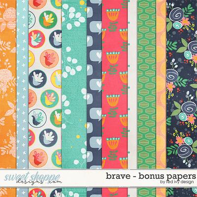 Brave - Bonus Papers by Red Ivy Design