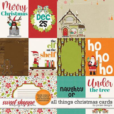 All Things Christmas Cards by JoCee Designs