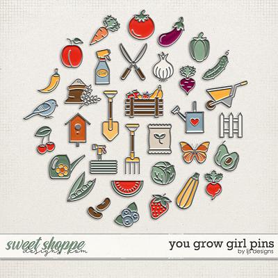 You Grow Girl Pins by LJS Designs 