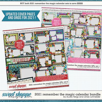 2021 Remember The Magic Calendar Bundle (Updated) by Cindy Schneider and Studio Flergs