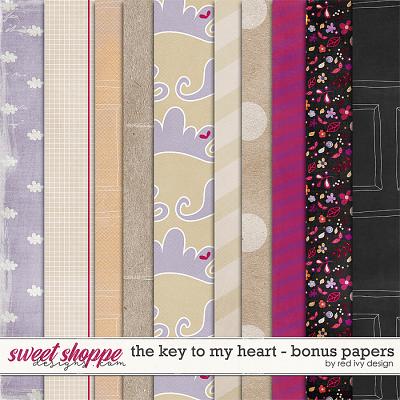 The Key To My Heart - Bonus Papers by Red Ivy Design